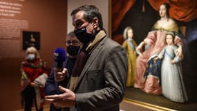 Louis Aliot, le 9 février 2021 au musée Hyacinthe-Rigaud de Perpignan