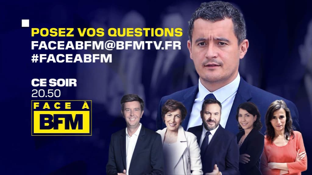Gérald Darmanin est l'invité de "Face à BFM", le mardi 20 octobre 2020 à 20h50.