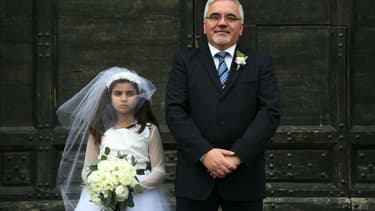 Photo issue de la campagne menée par Amnesty International, le 27 octobre 2016, contre les mariages forcés.