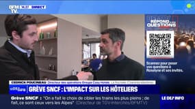 Grève SNCF: "Depuis 16h hier, une soixantaine d'annulations sur nos 3 hôtels" explique Cedrick Poucineau, directeur des opérations d'un groupe hôtelier à La Rochelle