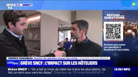 Grève SNCF: "Depuis 16h hier, une soixantaine d'annulations sur nos 3 hôtels" explique Cedrick Poucineau, directeur des opérations d'un groupe hôtelier à La Rochelle