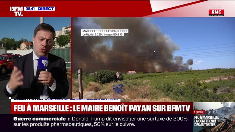 Incendie à Marseille: À peu près 400 personnes ont été évacuées, indique le maire Benoît Payan