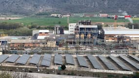 L'usine chimique Kem One à Saint-Auban dans les Alpes-de-Haute-Provence en avril 2025