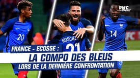 La compo de France - Écosse en juin 2016, dernière confrontation