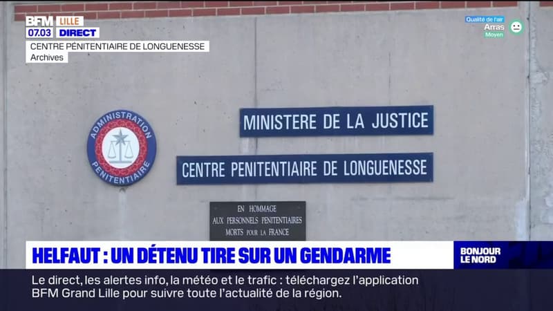 Pas-de-Calais: un détenu tire sur un gendarme à l'hôpital d'Helfaut