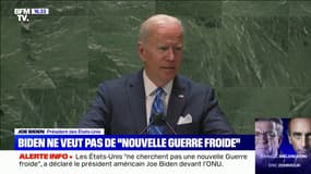 "Nous ne cherchons pas une nouvelle guerre froide": Joe Biden s'exprime au sommet de l'ONU