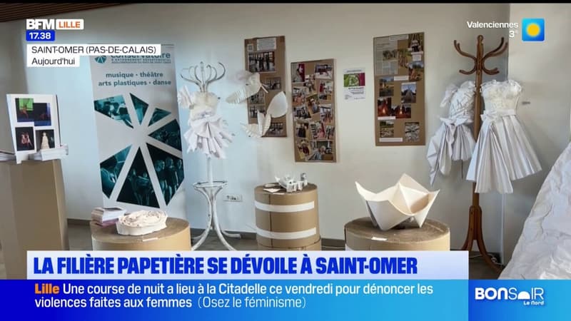 Saint-Omer: la filière papetière se dévoile, avec les lits en carton des JO en figure de proue