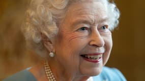 La reine Elizabeth II lors d'une réception à Sandringham pour fêter ses 70 ans de règne, le 5 février 2022