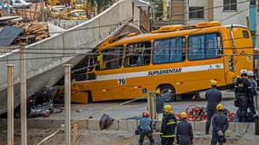 Une passerelle en construction au-dessus d’une autoroute s’est effondrée à Belo Horizonte