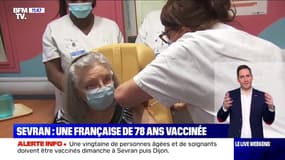 Covid-19: une femme de 78 ans a reçu la première dose de vaccin en France 