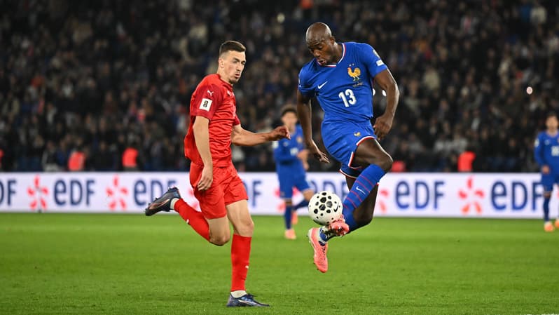 Jean-Philippe Mateta lors du match France-Azerbaïdjan (3-0, qualifs Coupe du monde 2026), le 10 octobre 2025