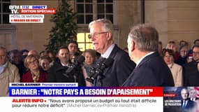 "Il faut vous engager", lance Michel Barnier à l'adresse des Français et "en particulier aux plus jeunes"