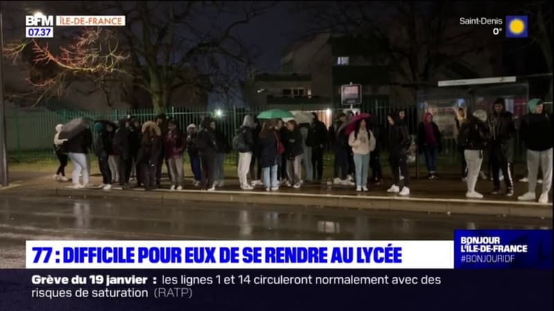 Seine-et-Marne: en raison de problèmes de transport, difficile pour certains lycéens de se rendre à l'école