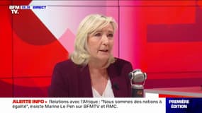 Réforme des retraites: pour Marine Le Pen, "toutes les mobilisations sont bonnes, dans la rue, à l'Assemblée nationale"