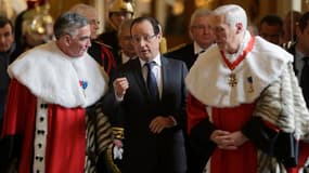 Dans un discours prononcé à l'audience solennelle de rentrée de la Cour de cassation, au palais de justice de Paris, François Hollande a précisé les chantiers qu'il souhaite lancer en 2013 en matière de justice, à commencer par la réforme du Conseil supér