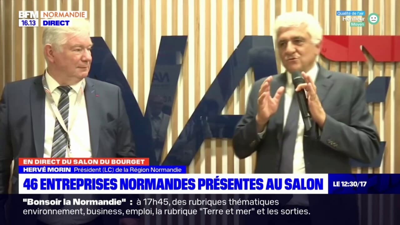 Le stand de Normandie AeroEspace inauguré au salon du Bourget