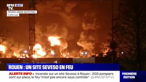 Ce que l'on sait de l'incendie dans une usine classée Seveso à Rouen