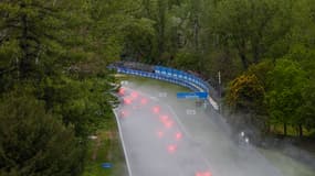 Le circuit d'Imola sous la pluie,, le 24 avril 2022