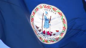 Le drapeau de l'État de Virginie aux États-Unis (ILLUSTRATION), pris en 2009