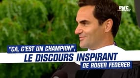 "La perfection est impossible", l'inspirant discours de Roger Federer