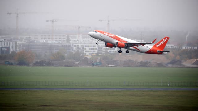 Image d'illustration - un avion Easy Jet au décollage