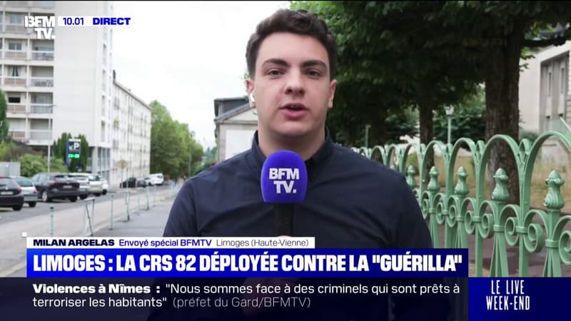 Limoges: la CRS 82 déployée dans les rues de la ville, une nuit plus calme au lendemain des heurts
