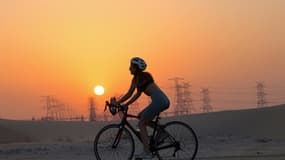 Un cycliste. Illustration