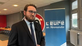 Alexandre Rassaërt, président du conseil départemental de l'Eure, le 30 octobre 2024.