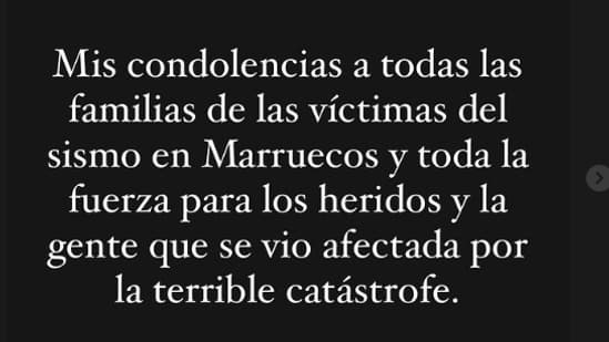 Le message de Lionel Messi pour les victimes du séisme au Maroc. Le message de Lionel Messi pour les victimes du séisme au Maroc.