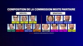 La composition de la commission mixte paritaire pour la réforme des retraites 