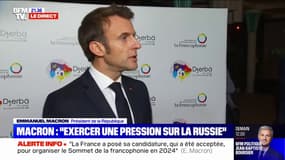 Guerre en Ukraine: "C'est une pression sur la Russie que nous voulons exercer", affirme Emmanuel Macron