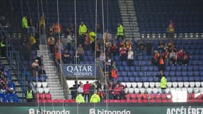 Le parcage lensois au Parc des Princes lors du match PSG-Lens, 14 septembre 2025