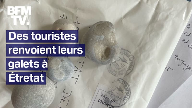 Pris de remords, ces touristes renvoient leurs galets à Étretat pour préserver le littoral