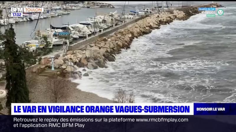 Var: le département en vigilance orange vagues-submersion