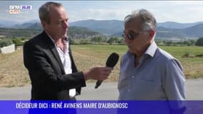 DECIDEUR DICI : René Avinens maire d'Aubignosc et président de la Com Com Jabron, Lure, Vançon, Durance 