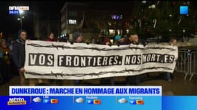 Dunkerque: une marche en hommage aux migrants