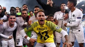 La joie des joueurs du PSG