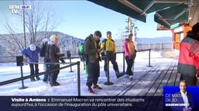 Déjà enneigée, la station de ski de Lans-en-Vercors, en Isère, a ouvert cinq semaines en avance