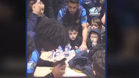 La joie dans le vestiaire du Stade Briochin après l'exploit en 32e de finale de Coupe de France, 21 décembre 2024