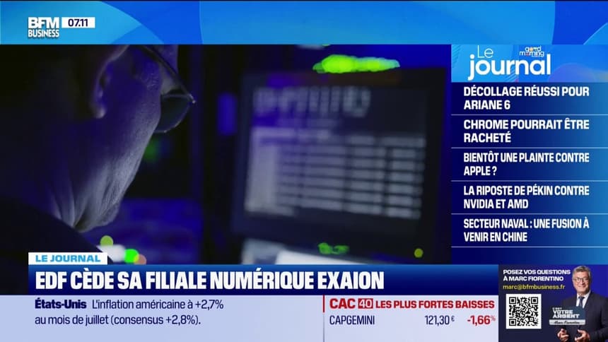 EDF cède sa filiale numérique Exaion à un fonds américain pour 168 millions de dollars