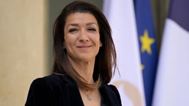 La secrétaire d'Etat chargée de la Ville et de la Citoyenneté Sabrina Agresti-Roubache, le 17 avril 2024 à l'Élysée. 