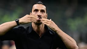 Zlatan Ibrahimovic lors de ses adieux au football