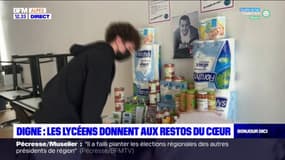 Alpes-de-Haute-Provence: les lycéens de Digne-les-Bains donnent aux Restos du cœur