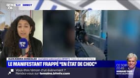 Manifestant frappé au sol par des policiers: le jeune homme "en état de choc" va être convoqué au tribunal