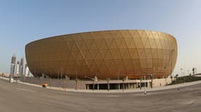 Le stade de Losail, le 2 mars 2022 dans la banlieue de Doha, qui  accueillera plusieurs matches de la Coupe du monde de football en 2022 au Qatar