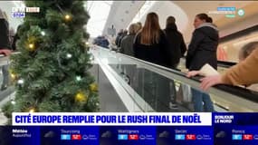 Pas-de-Calais: le centre commercial Cité Europe rempli pour le rush final de Noël