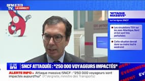 "Attaque massive" sur le réseau TGV: le PDG de la SNCF affirme que "des milliers de cheminots vont se mobiliser"