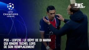 PSG : Le dépit de Di Maria qui ignore Tuchel lors de son remplacement contre Leipzig