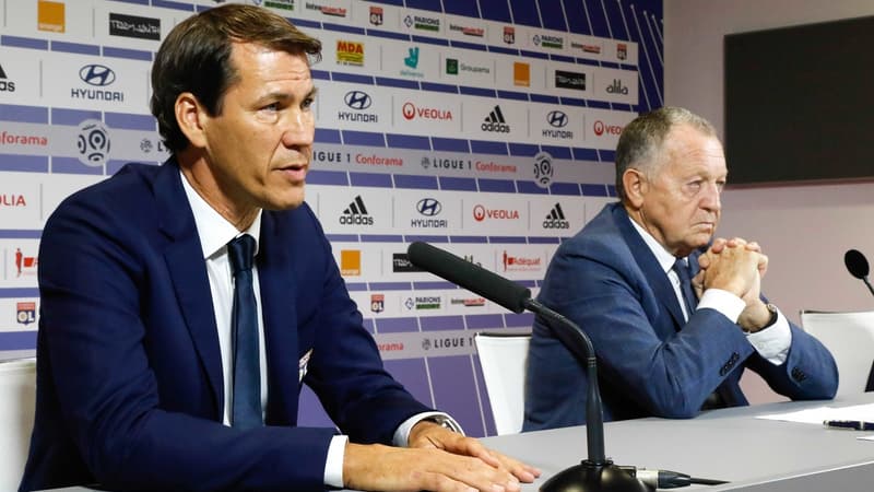Rudi Garcia et Jean-Michel Aulas