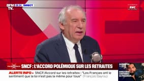 Accord sur les retraites à la SNCF: "Les Français ont le sentiment que la loi n'est pas la même pour tous", estime François Bayrou